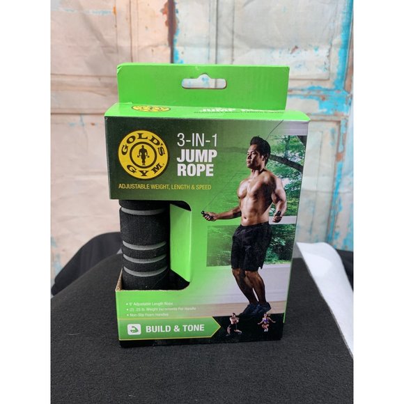 Gold Gym | Other | 3 In Jump Rope Gold Gym Build And Tone Adjustable ...